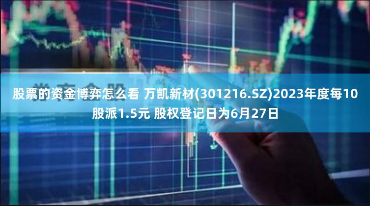 股票的资金博弈怎么看 万凯新材(301216.SZ)2023年度每10股派1.5元 股权登记日为6月27日