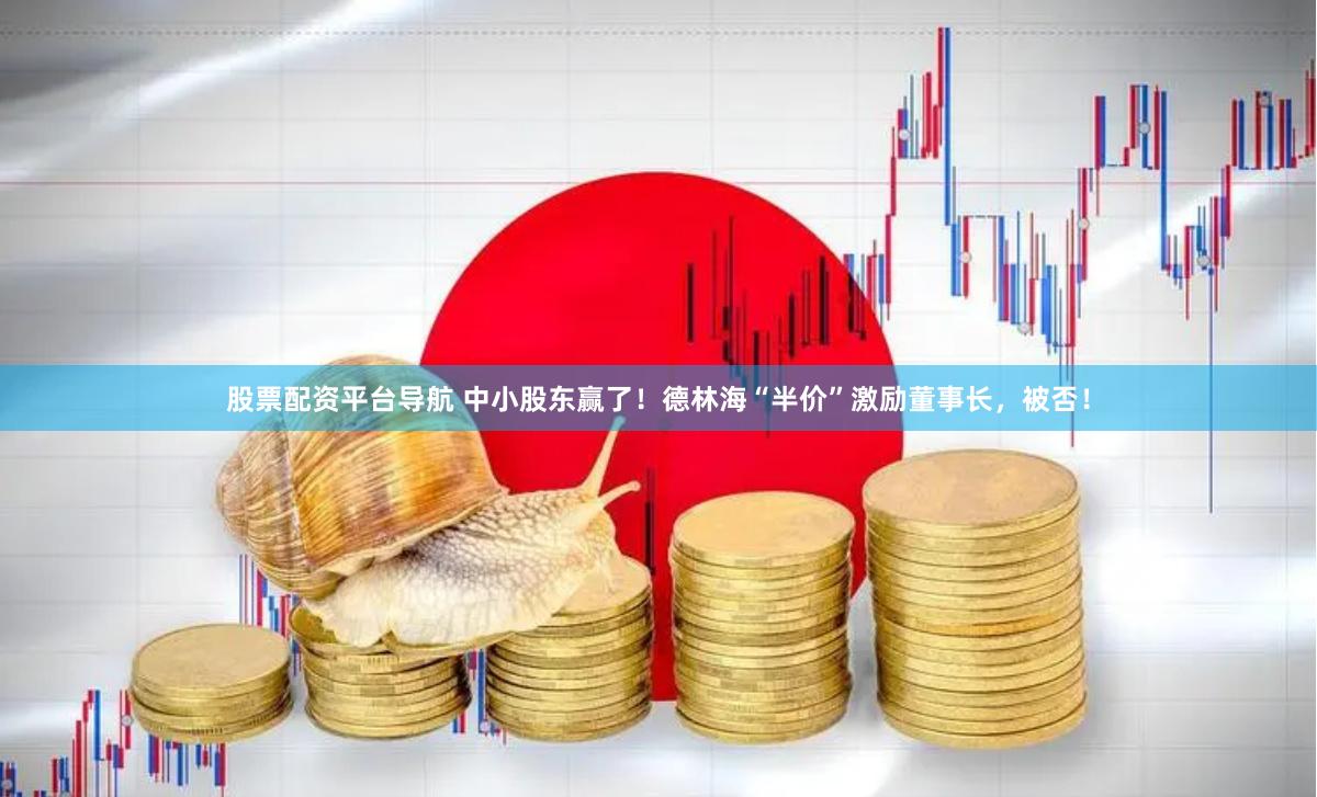 股票配资平台导航 中小股东赢了！德林海“半价”激励董事长，被否！