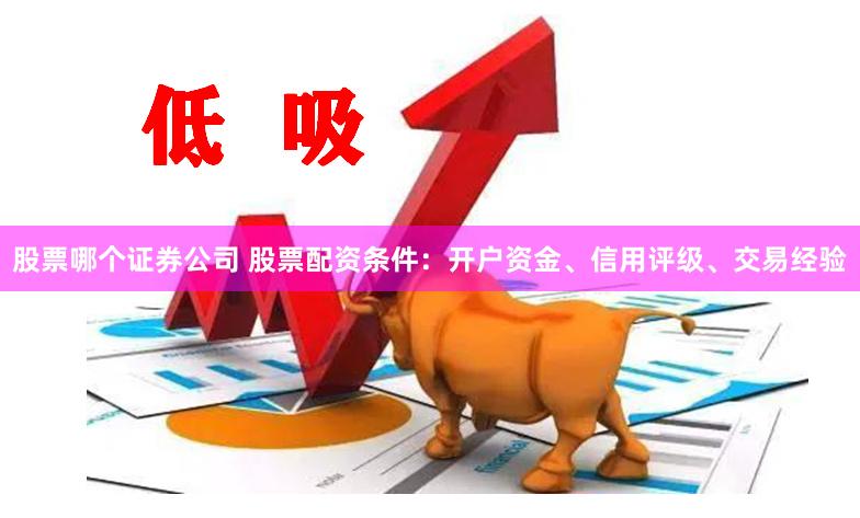 股票哪个证券公司 股票配资条件：开户资金、信用评级、交易经验